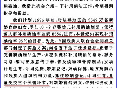 第四辑  第六章 中国残联是强制全民补碘的急先锋