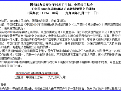 第十章 中国推行强制全民补碘是世界卫生组织的需要吗？